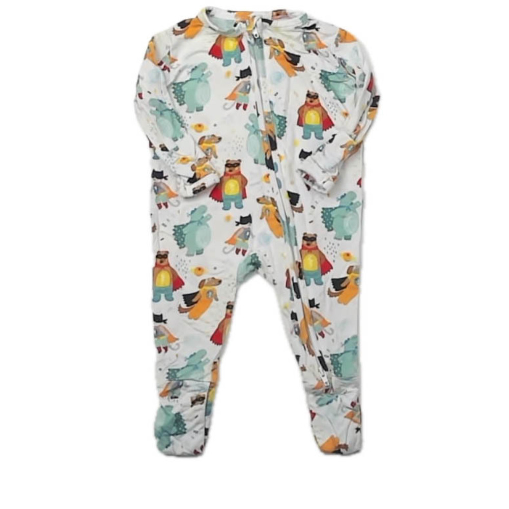 Little Snuggles Boys Super Heros 1-piece Non-footed Pajamas size: Newborn
